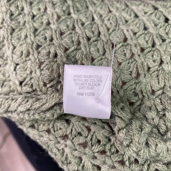 Zenana Sweater Waffle Knit Asymmetrical Hem Cowl Neck Comfy & Cozy Top Olive - Picture 5 of 6